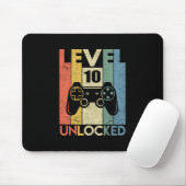 Stufe 10 freigeschaltet Lustiges Videospieler 10. Mousepad (Mit Mouse)