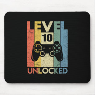 Stufe 10 freigeschaltet Lustiges Videospieler 10.  Mousepad