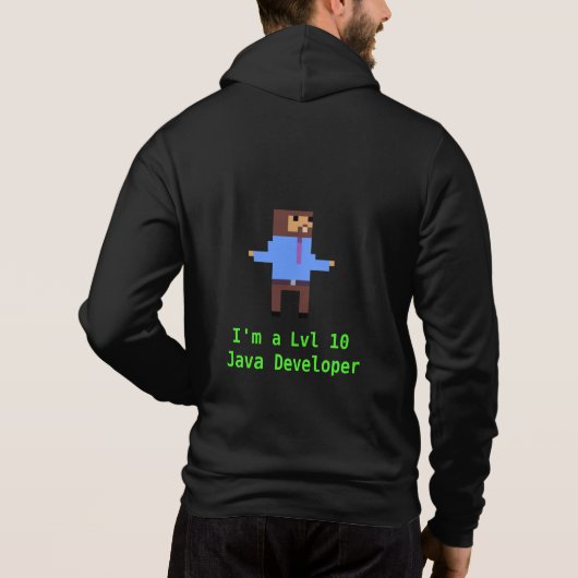 Stufe 10 Java Developer (Hoodie) Hoodie (Rückseite)
