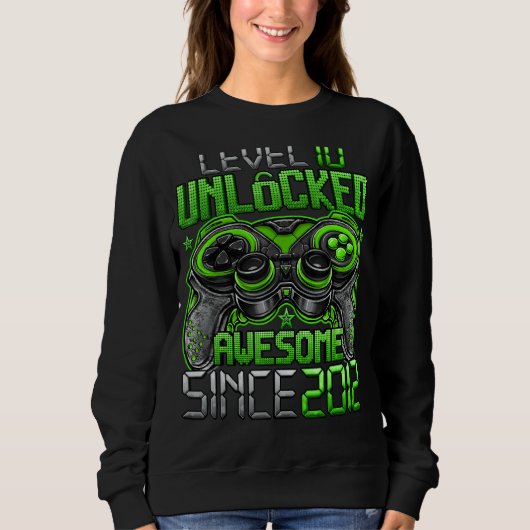 Stufe 10 Phantastisch seit 2012 10. Geburtstag Sweatshirt (Vorderseite)