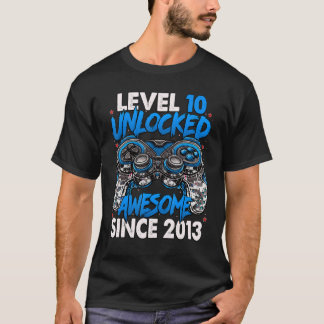 Stufe 10 Phantastisch seit 2013 10. Geburtstag T-Shirt