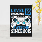 Stufe 10 Phantastisch seit 2015 10. Geburtstag Karte (Gelbe Blume)