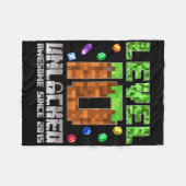 Stufe 10 Phantastisch seit 2015 10 Pixel Ga Fleecedecke (Vorderseite (Horizontal))