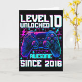 Stufe 10 Phantastisch seit 2016 10. Geburtstag Karte (Gelbe Blume)