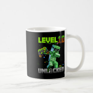 Stufe 10 Unverriegelt - Geburtstagskinder Pixel Ga Kaffeetasse