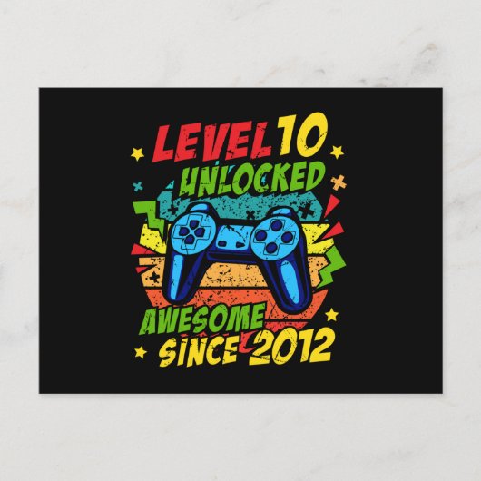 Stufe 10 Unverriegeltes Phantastisches Spiel 2012 Postkarte (Vorderseite)