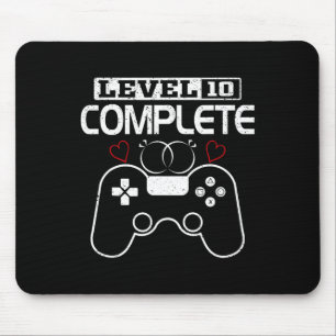 Stufe 10 Vollständige 10-jährige Hochzeitsfeier Mousepad