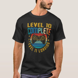 Stufe 10 Vollständige Stufe 11 Laden 10. Geburtsta T-Shirt