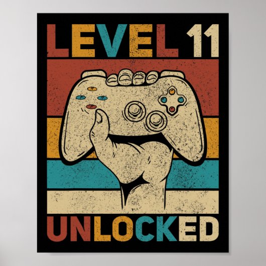 Stufe 11 Entsperrte 11-jährige KindertagesOutfit 1 Poster (Vorne)