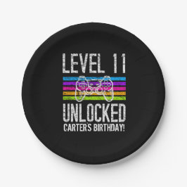 Stufe 11 Entsperrtes Personalisiertes Papier zum 1 Pappteller