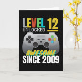 Stufe 12 Phantastisch seit 2009 Karte (Gelbe Blume)