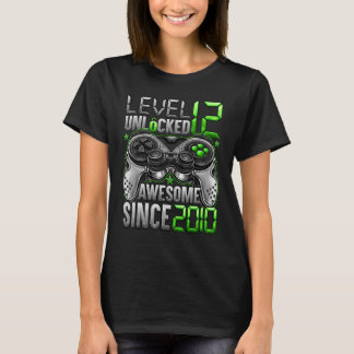 Stufe 12 Phantastisch seit 2010 12 Geburtstag T-Shirt