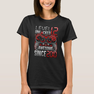 Stufe 12 Phantastisch seit 2010 12 Geburtstag T-Shirt