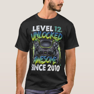 Stufe 12 Phantastisch seit 2010 12 Geburtstag T-Shirt