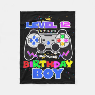 Stufe 12 Unverriegelter Geburtstag Junge 12. Gebur Fleecedecke
