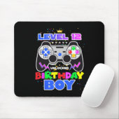 Stufe 12 Unverriegelter Geburtstag Junge 12. Gebur Mousepad (Mit Mouse)