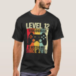 Stufe 12 Unverschlossene 12. GeburtstagsGamer Phan T-Shirt<br><div class="desc">Stufe 12 Unverschlossene 12. GeburtstagsGamer Phantastisch Sinc</div>