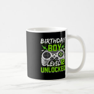 Stufe 12 unverschlossener Gamer 12. Geburtstagsges Kaffeetasse