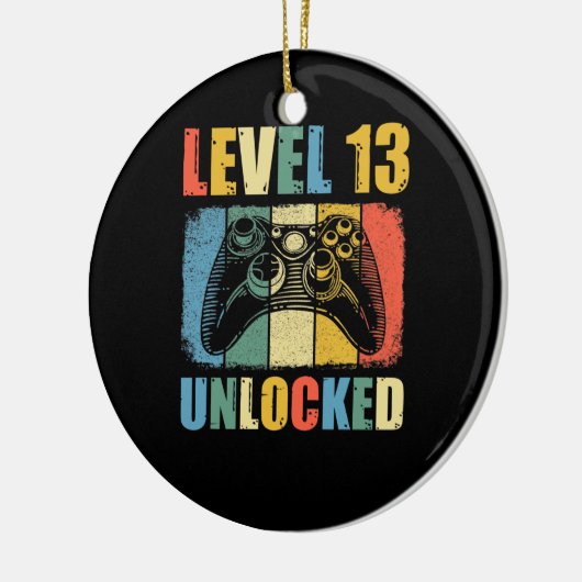 Stufe 13 entriegelt keramik ornament (Links)
