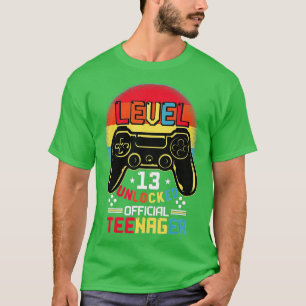 Stufe 13 Entsperrte 13. Video Geburtstagsgeschenk  T-Shirt