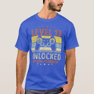 Stufe 13 Entsperrte 13. Video Geburtstagsgeschenk T-Shirt