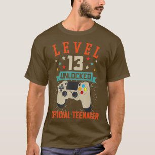 Stufe 13 Entsperrte 13. Video Geburtstagsgeschenk  T-Shirt