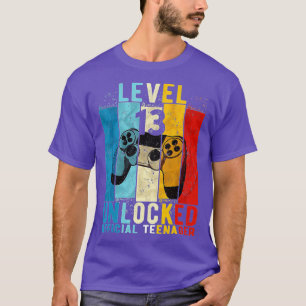 Stufe 13 Entsperrtes 13. Video Geburtstagsgeschenk T-Shirt
