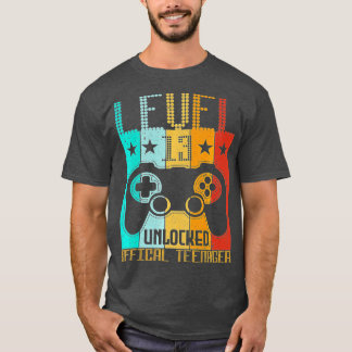 Stufe 13 Entsperrtes 13. Video Geburtstagsgeschenk T-Shirt