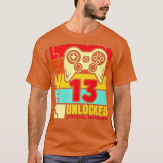 Stufe 13 Entsperrtes 13. Video Geburtstagsgeschenk T-Shirt