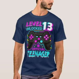 Stufe 13 Entsperrtes 13. Video Geburtstagsgeschenk T-Shirt