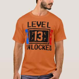 Stufe 13 Geburtstagskinder 13 Jahre alte Videospie T-Shirt