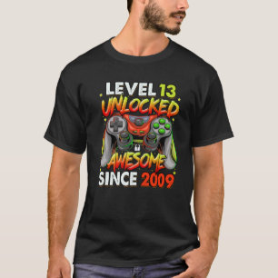 Stufe 13 Phantastisch seit 2009 13. Geburtstag T-Shirt