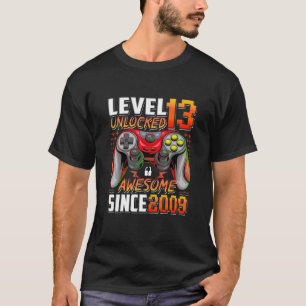 Stufe 13 Phantastisch seit 2009 13. Geburtstag T-Shirt