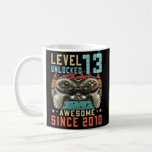 Stufe 13 Phantastisch seit 2010 13. Gaming Kaffeetasse (Links)