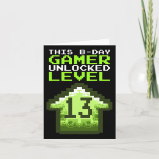 Stufe 13 Unverriegeltes Geburtstagsvideospiel 13.  Karte