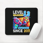 Stufe 13 Unverriegeltes Videospiel 13. Geburtstag Mousepad (Mit Mouse)