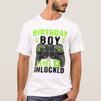Stufe 13 Unverschlossene Geburtstagskinder 13 Jahr T-Shirt