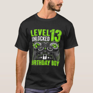 Stufe 13 Unverschlossene Geburtstagskinder 13 Jahr T-Shirt