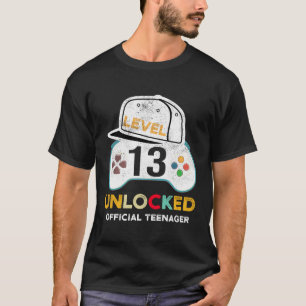 Stufe 13 Unverschlossener Offizieller Teenager 13. T-Shirt