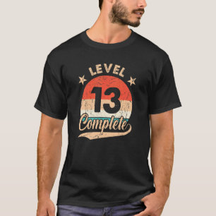 Stufe 13 Vollständiger Retro 13. Hochzeitstag T-Shirt