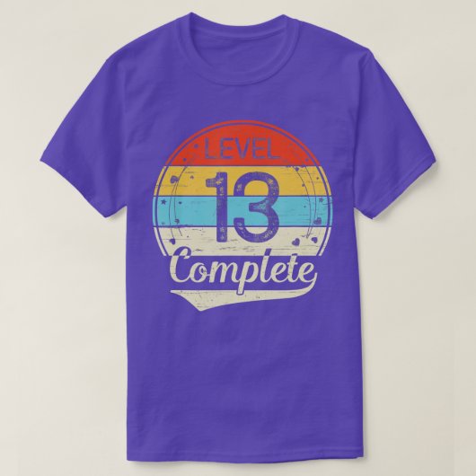 Stufe 13 Vollständiges Geschenk zum 13. Hochzeitst T-Shirt (Design vorne)