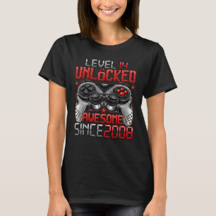 Stufe 14 Phantastisch seit 2008 14. Geburtstag T-Shirt