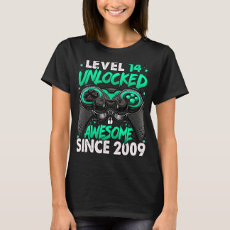 Stufe 14 Phantastisch seit 2009 14. Geburtstag T-Shirt