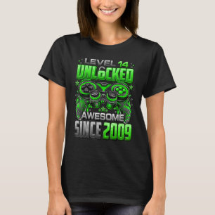 Stufe 14 Phantastisch seit 2009 14. Geburtstag T-Shirt
