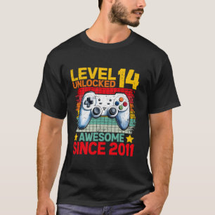 Stufe 14 Phantastisch seit 2011 14 Geburtstag T-Shirt