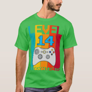 Stufe 14 Unverriegelte 14. Video Gamer Quarantine  T-Shirt