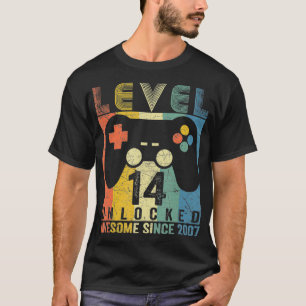 Stufe 14 Unverriegeltes Phantastisches Videospiel  T-Shirt