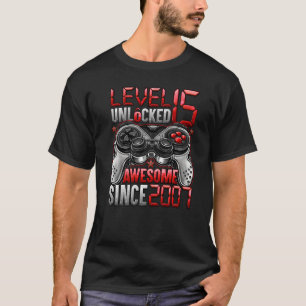 Stufe 15 Phantastisch seit 2007 15. Geburtstag T-Shirt