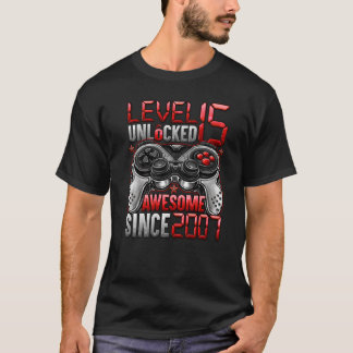 Stufe 15 Phantastisch seit 2007 15. Geburtstag T-Shirt