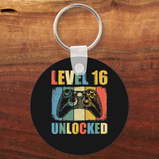 Stufe 16 entriegelt schlüsselanhänger (Vorderseite)
